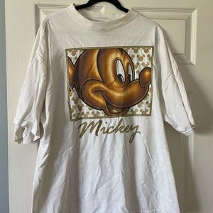 vintage mickey mouse gold tshirt